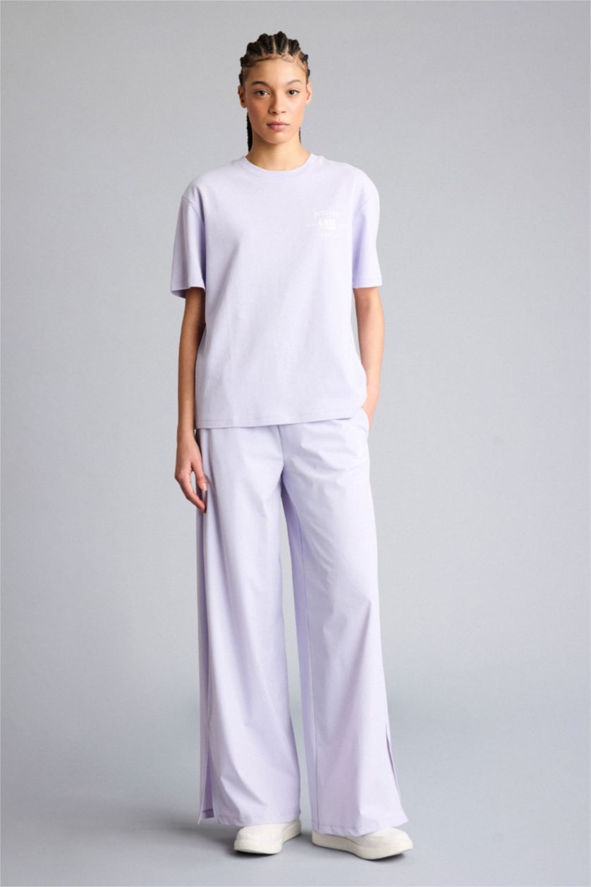 Женщины Светло-сиреневый Футболка оверсайз NBA Wordmark с коротким рукавом