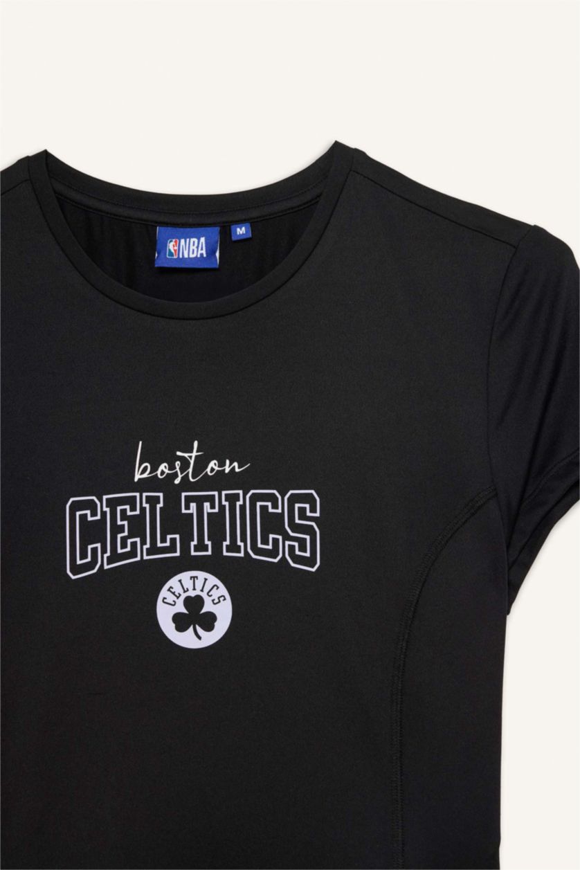 حريمي أنثرا Slim Fit NBA Boston Celtics Short Sleeves T-Shirt