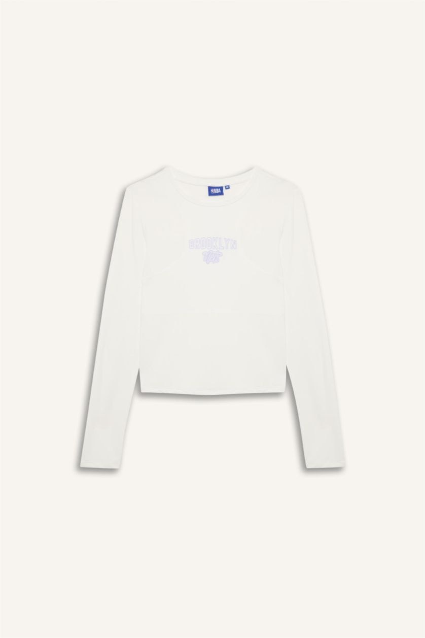 حريمي بيج فاتح NBA Brooklyn Nets Short Sleeves T-Shirt