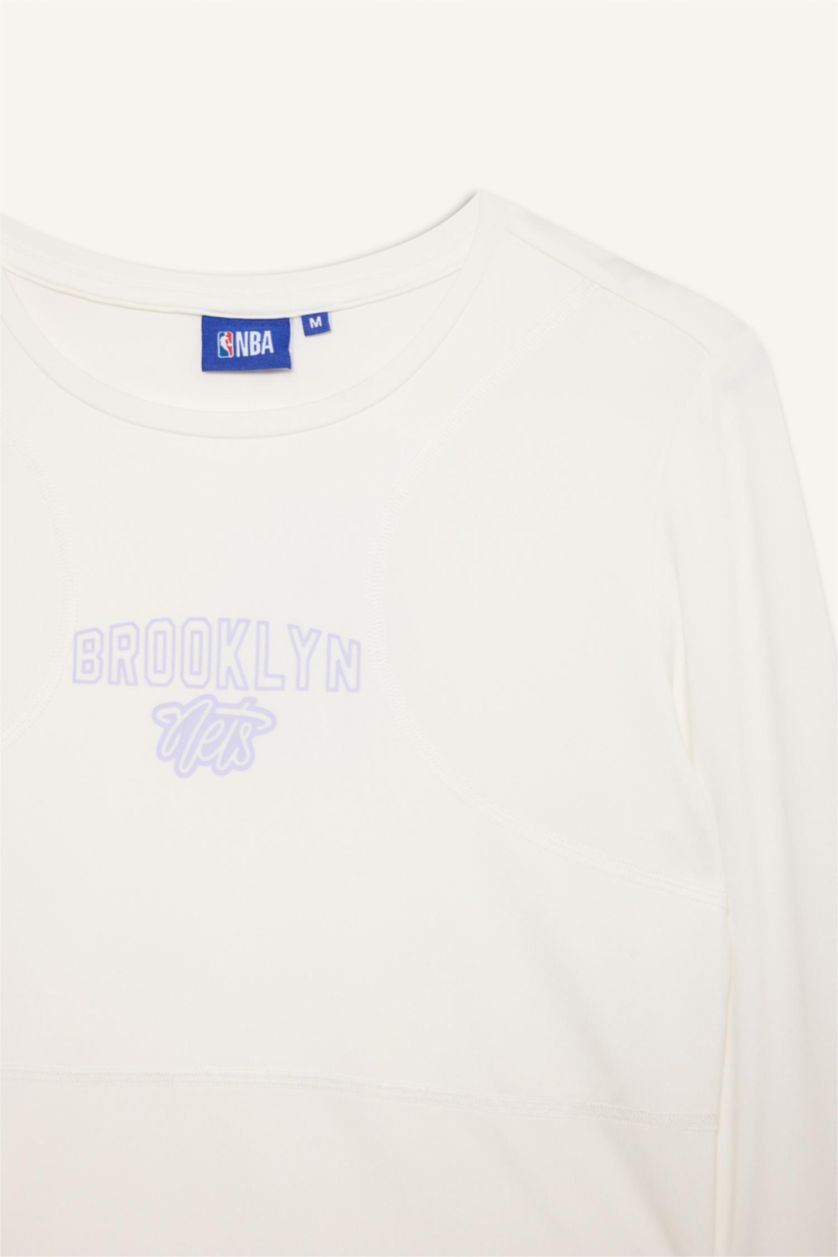 حريمي بيج فاتح NBA Brooklyn Nets Short Sleeves T-Shirt