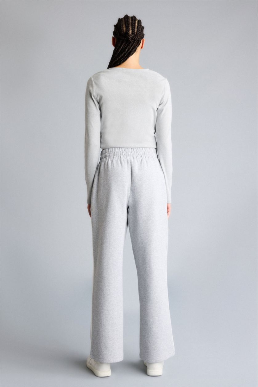 Женщины Серый меланж Брюки NBA New York Knicks Straight Fit стандартной длины с карманами и прямыми штанинами