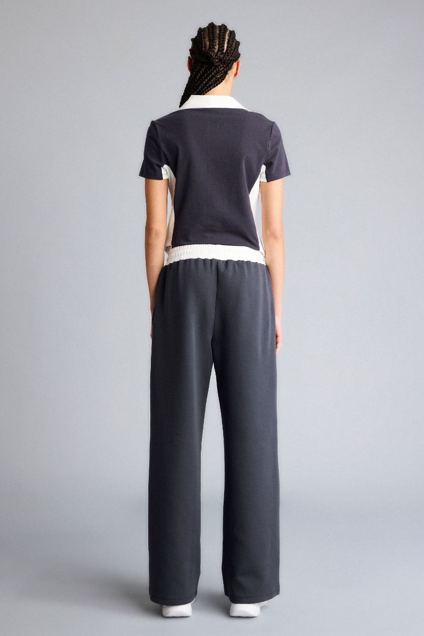 Женщины Антрацит Брюки NBA Miami Heat Straight Fit стандартной длины с карманами и прямыми штанинами