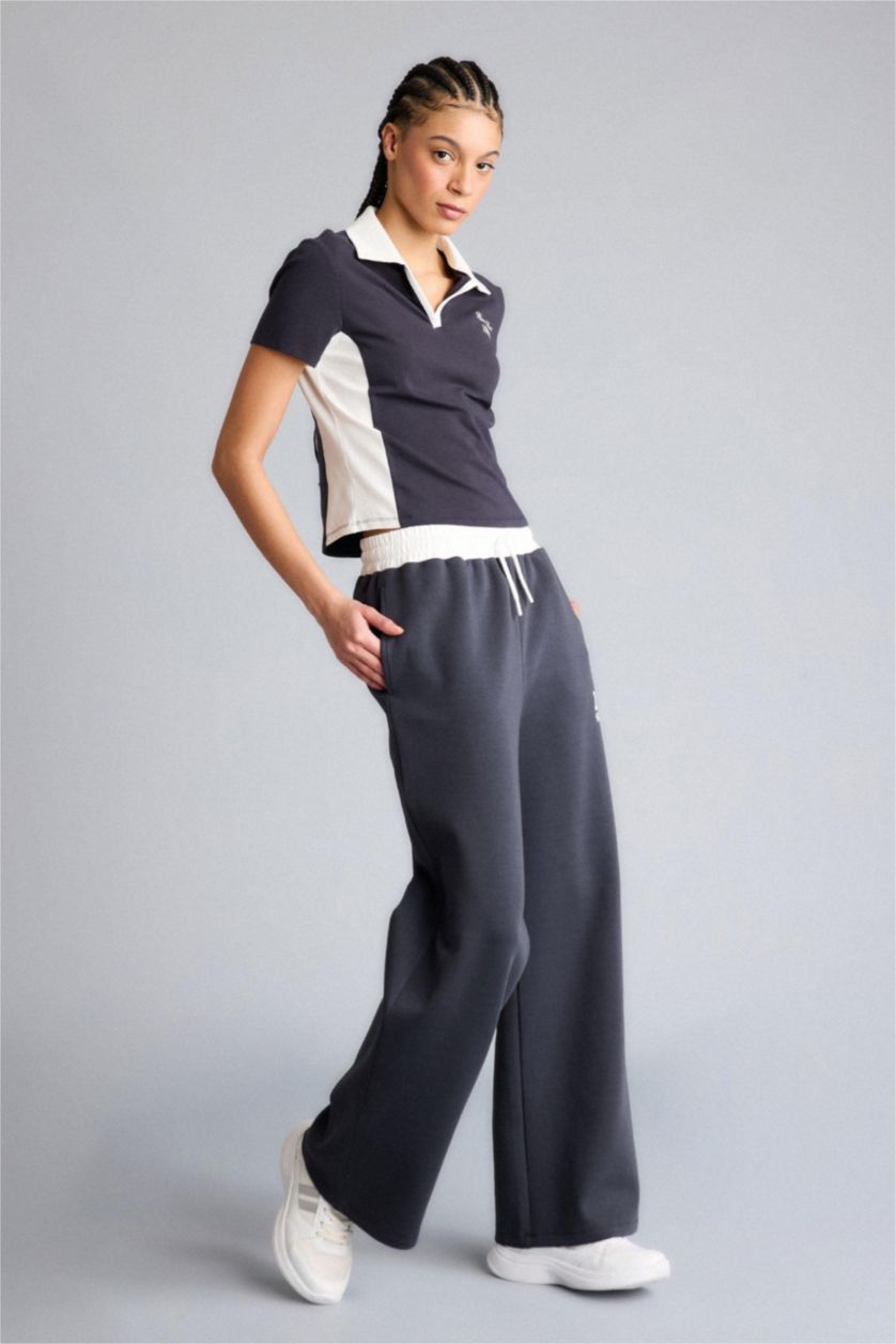 WOMAN Anthracite Straight Fit NBA Miami Heat with Pockets Trousers