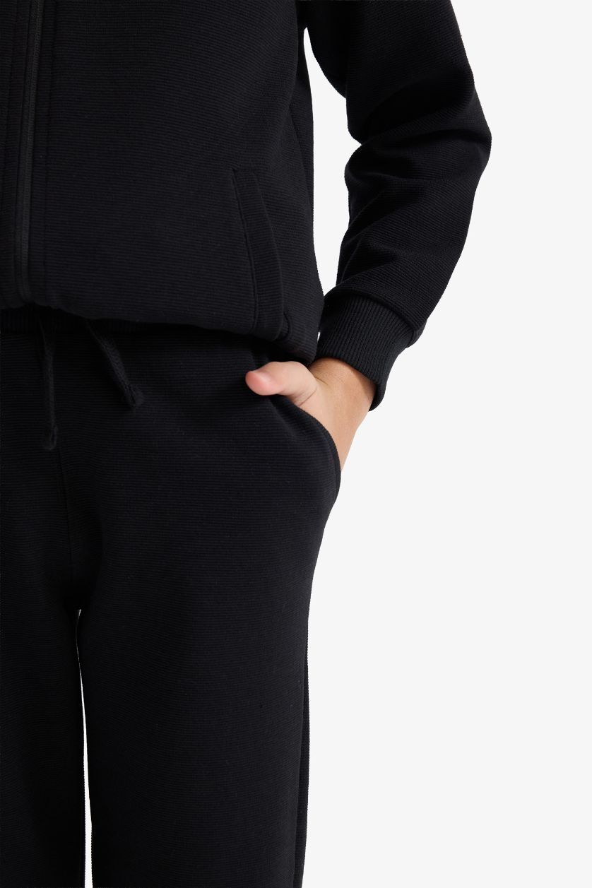 BOYS & TEENS Black Boy Elastic Waist Sweatpants