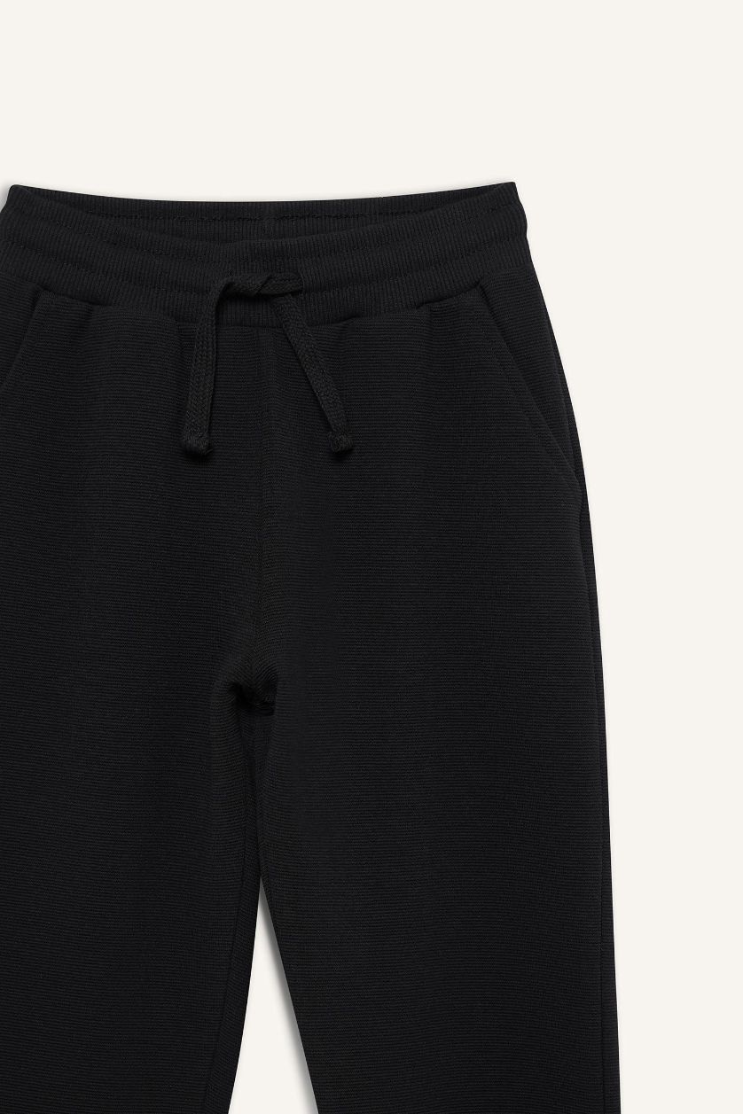 BOYS & TEENS Black Boy Elastic Waist Sweatpants
