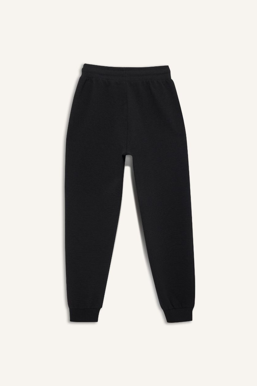 BOYS & TEENS Black Boy Elastic Waist Sweatpants
