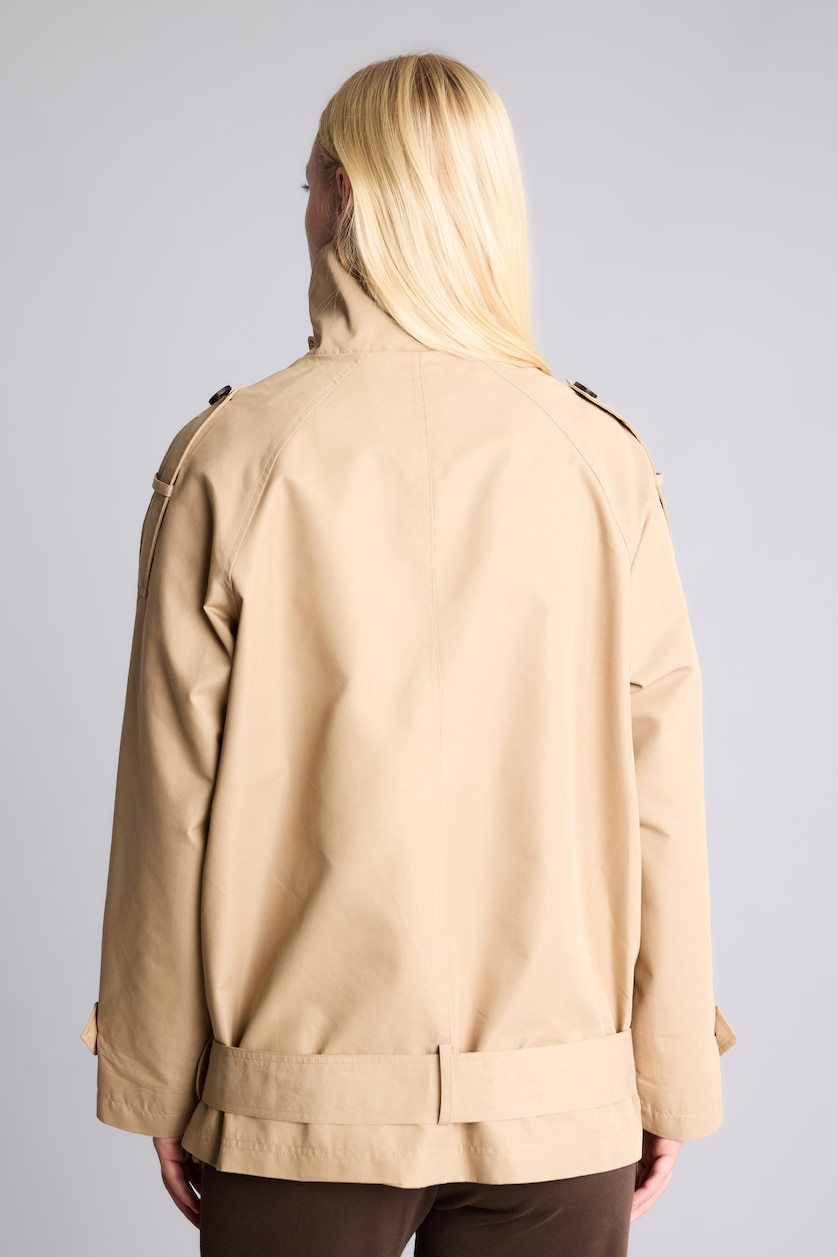 WOMAN Beige Regular Fit Trench Coat