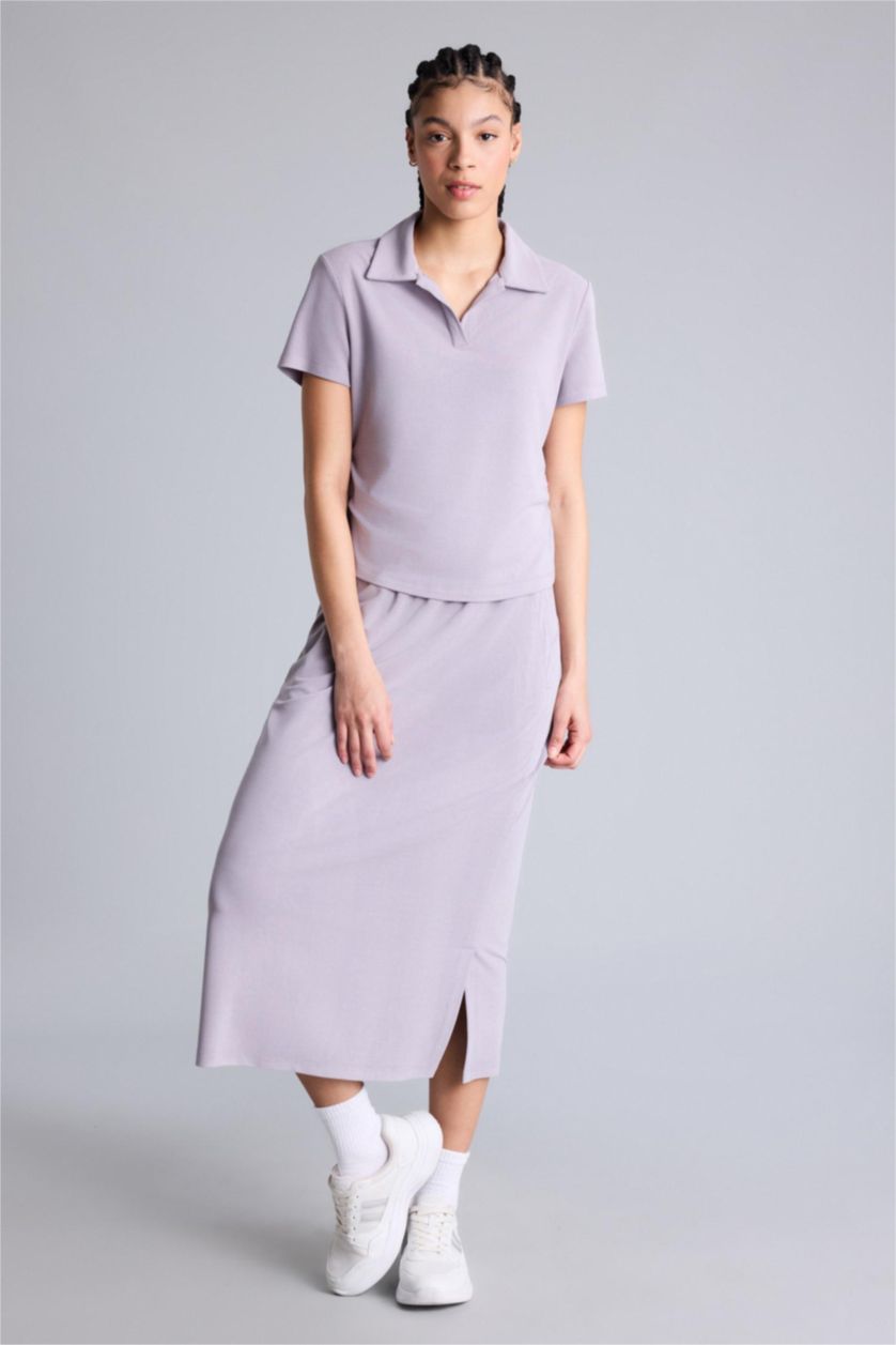 Женщины Бордовый Юбка из модала Standard Fit