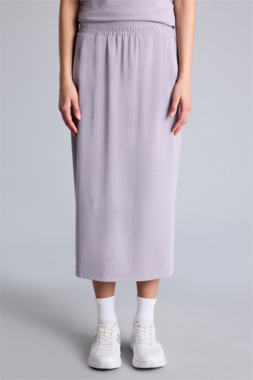 Женщины Бордовый Юбка из модала Standard Fit