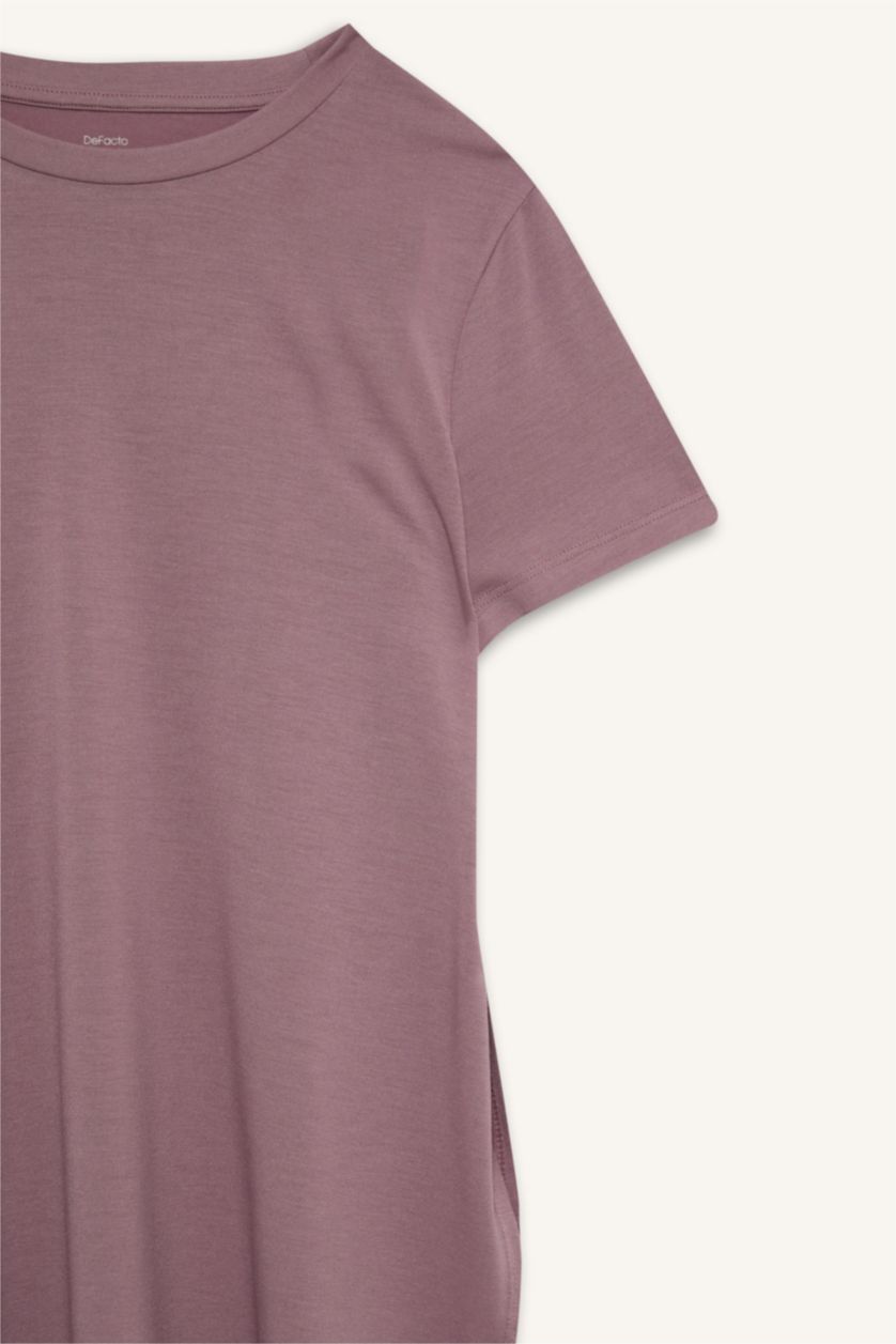 Kadın Gülkurusu Long Bisiklet Tişört