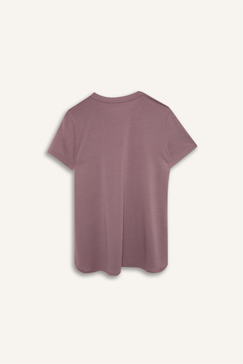 Kadın Gülkurusu Long Bisiklet Tişört