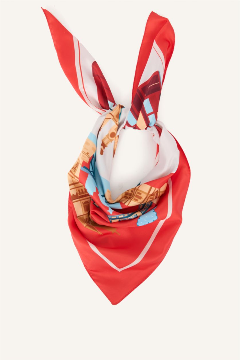 Kadın Kırmızı Kadın Fular