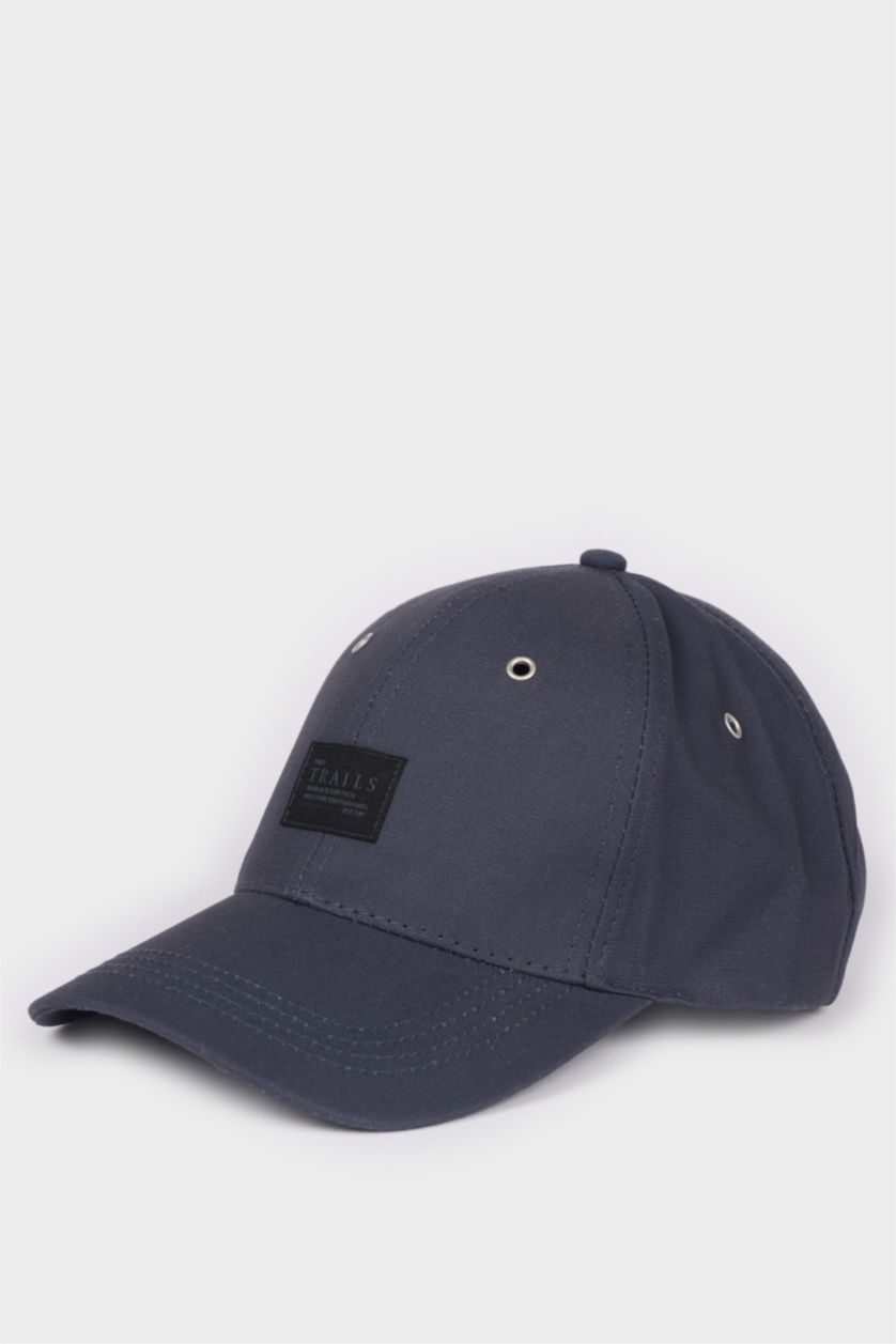 رجالي أزرق قبعة كاب قطن بطبعة رجالي