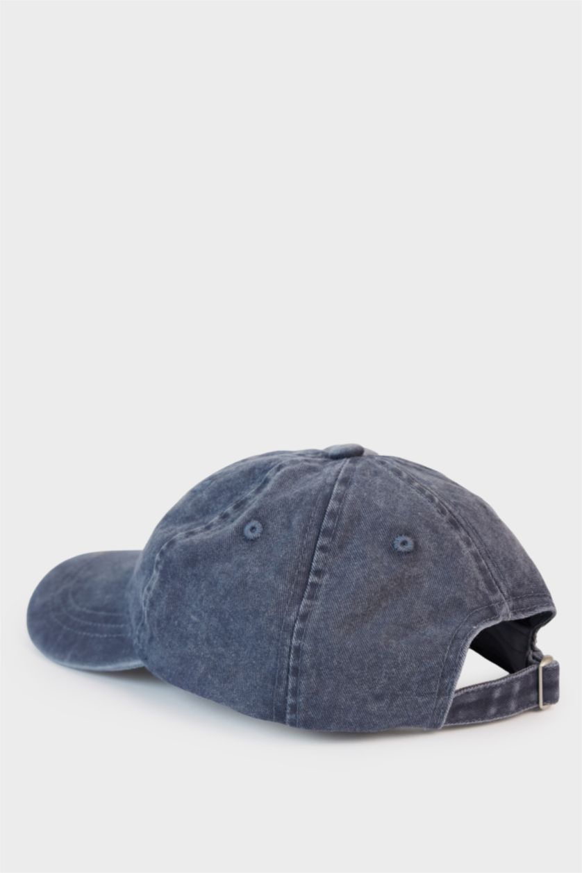 أولاد أزرق شفقة كاب ولادي جينز قطن مطرز