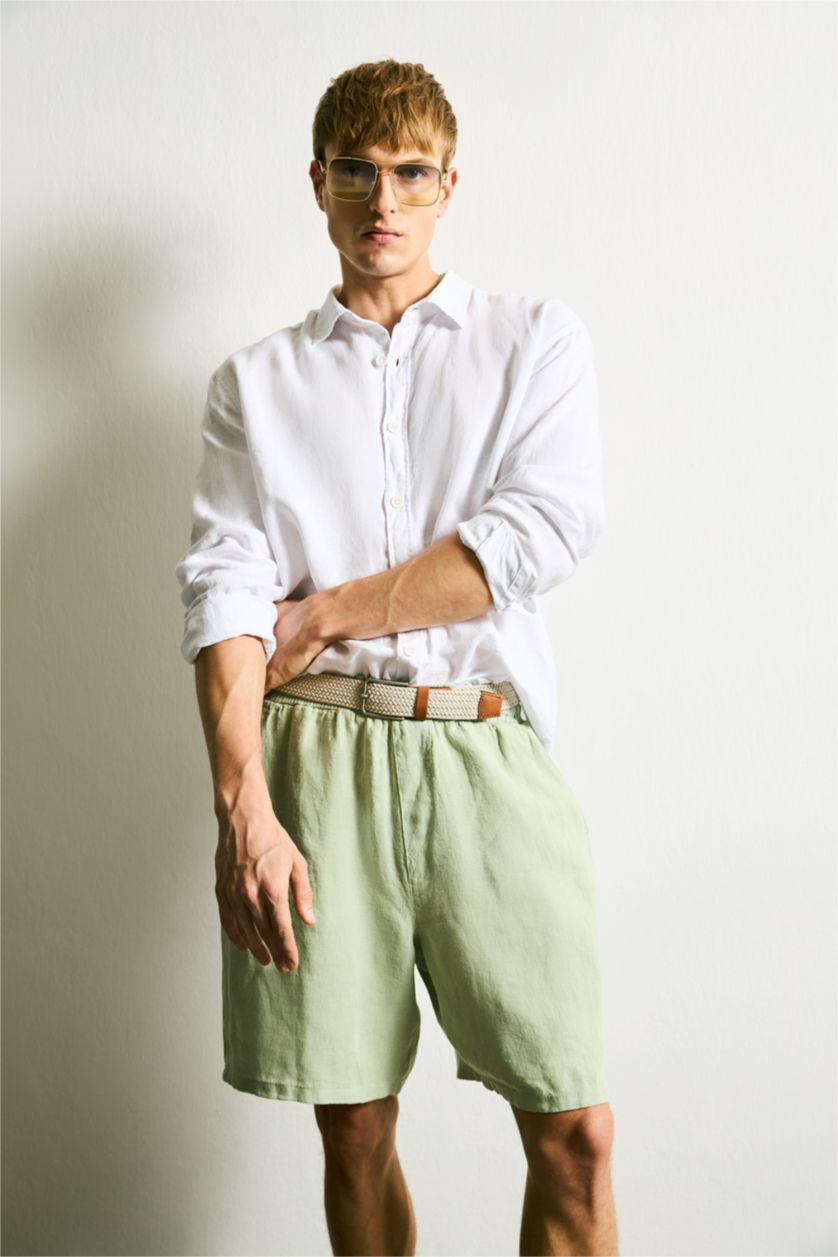 MAN Mint Premium Baggy Fit Bermuda Shorts