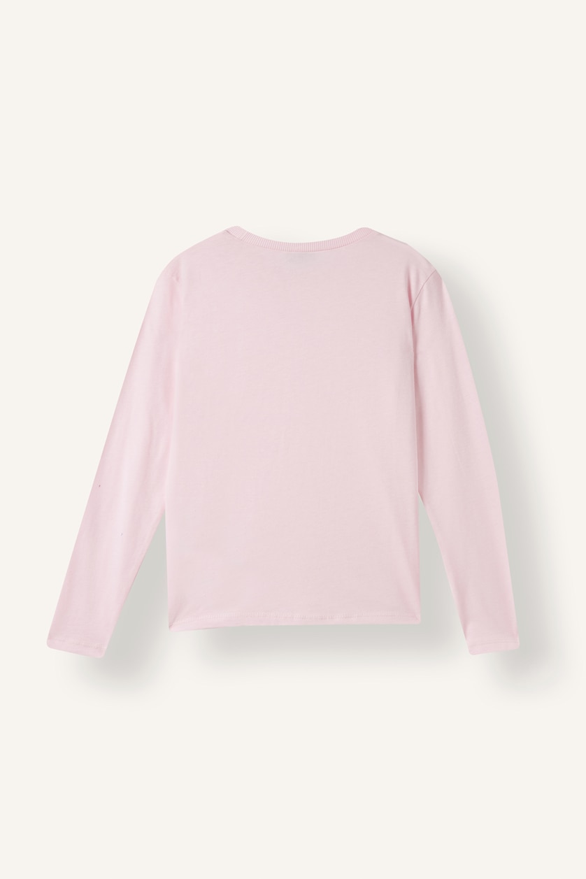 Young Girls - Teen Girls Light Pink Girl Regular Fit Crew Neck Basic T-Shirt
