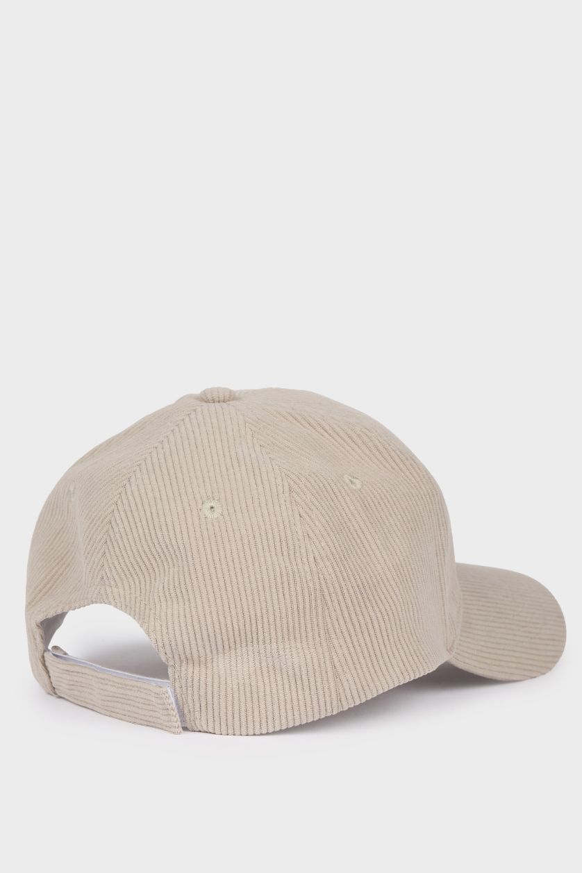 MAN Stone Man Embroidered Corduroy Cap