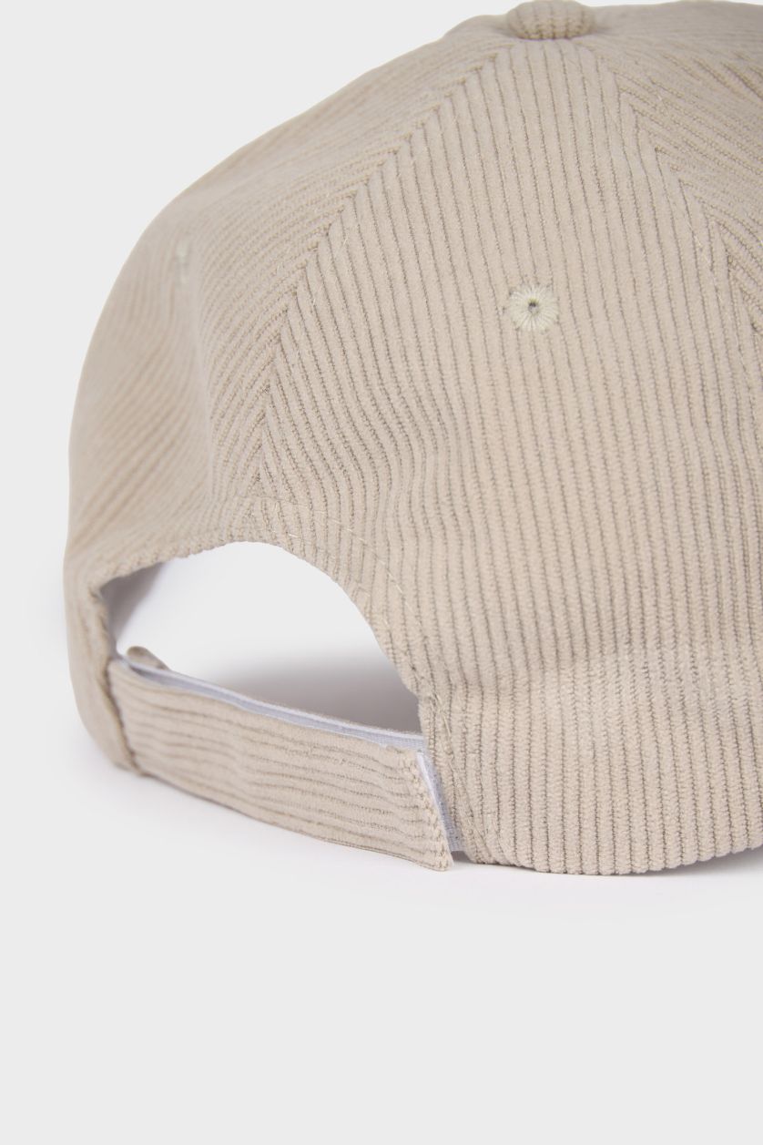 MAN Stone Man Embroidered Corduroy Cap