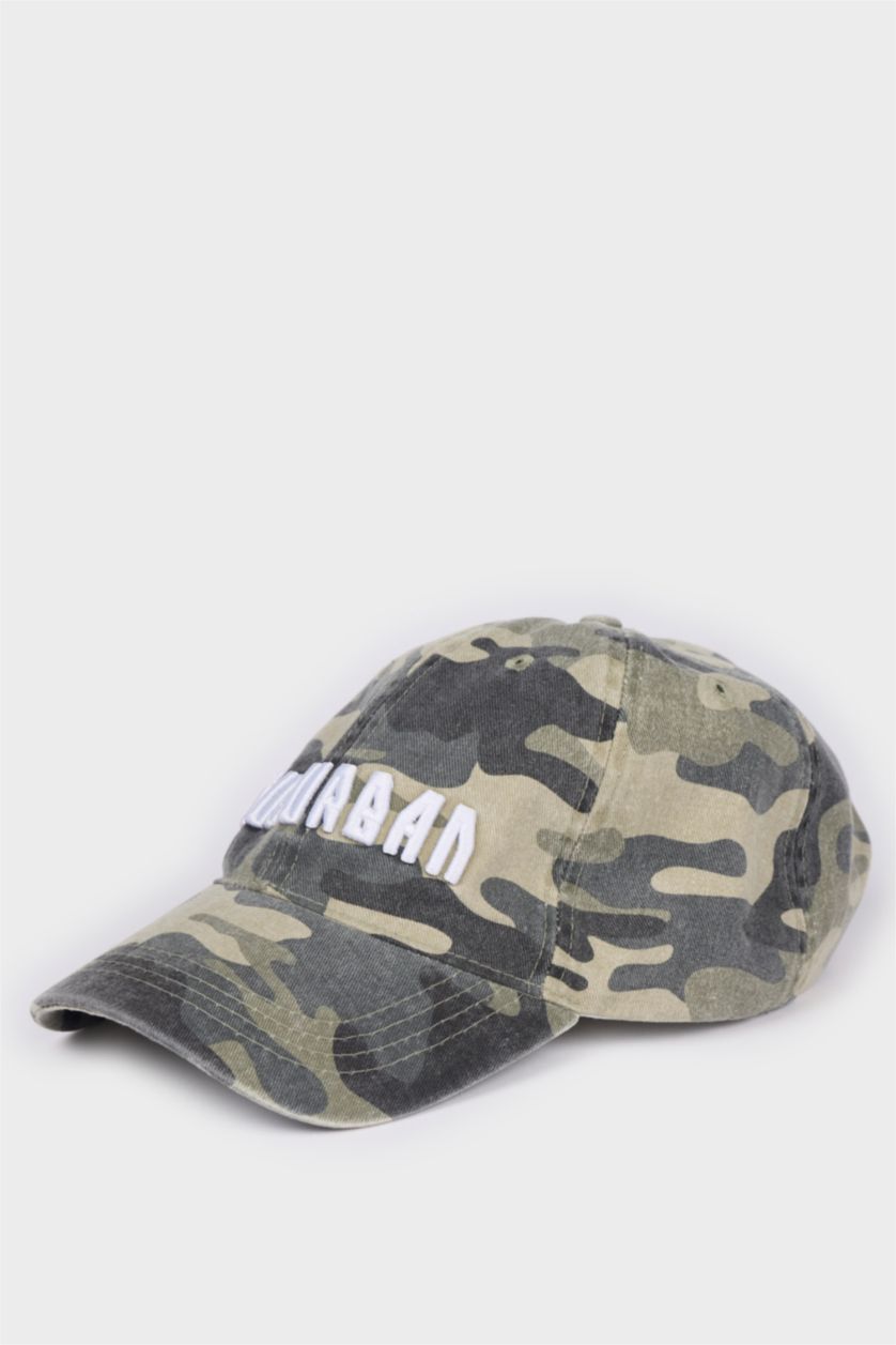 MAN Khaki Man Cotton Printed Hat