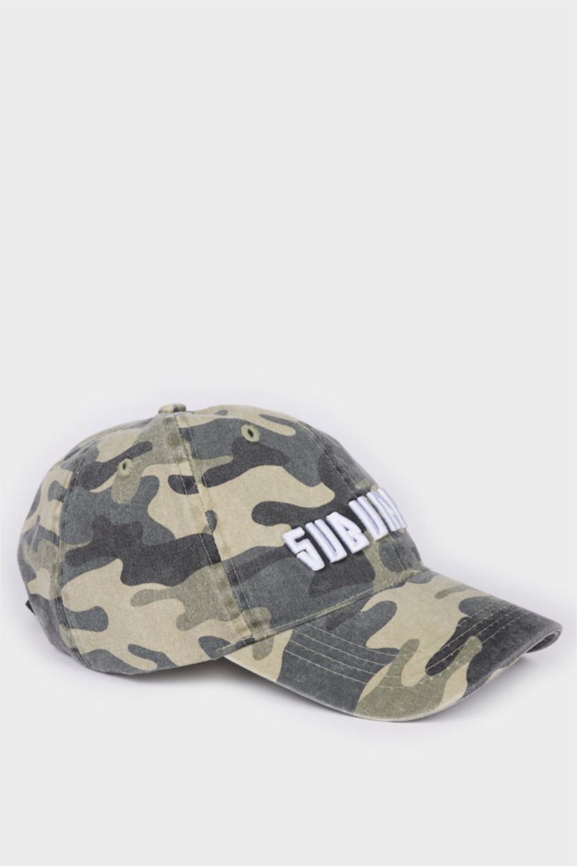 MAN Khaki Man Cotton Printed Hat