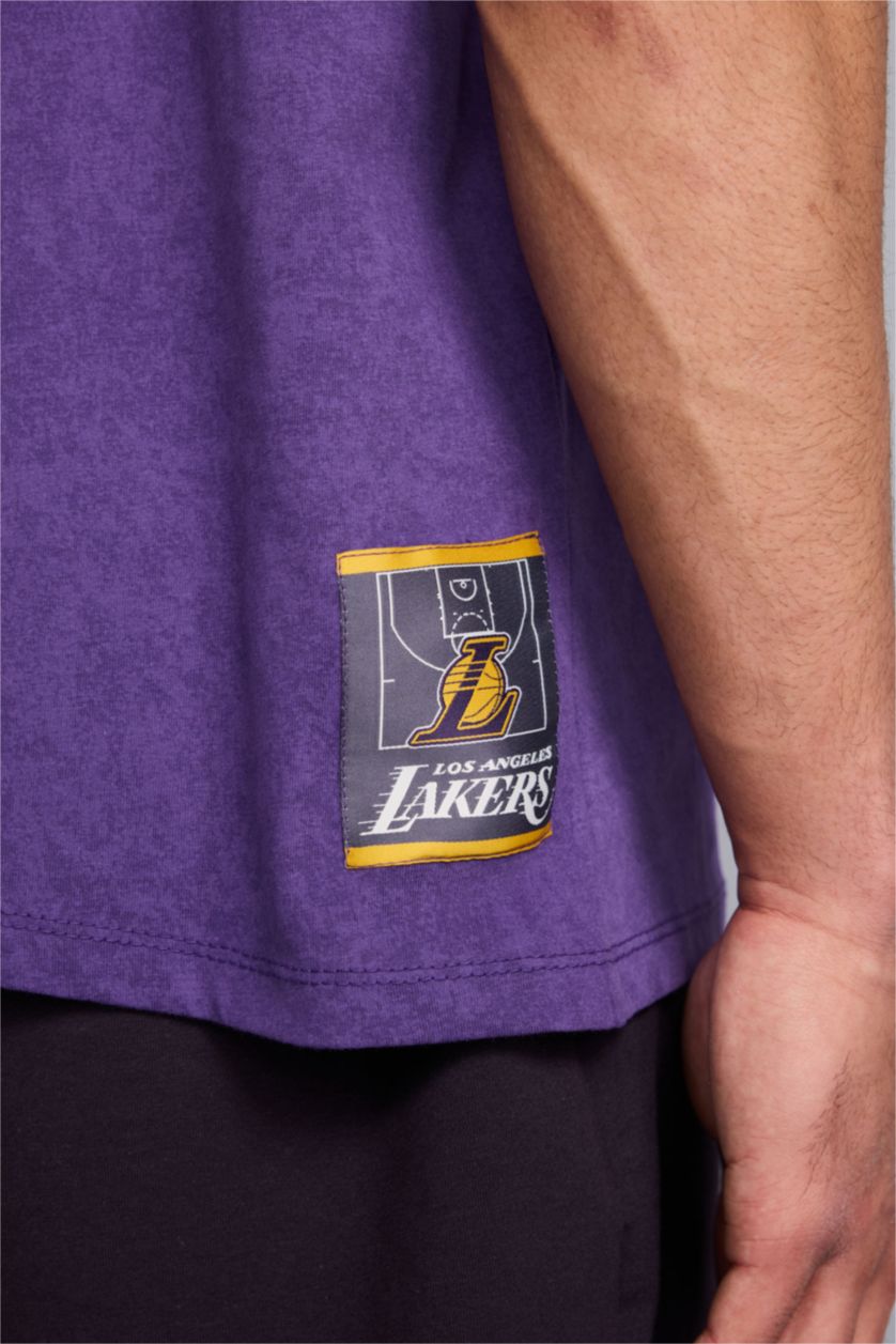 HOMME Violet T-shirt NBA Los Angeles Lakers à manches courtes