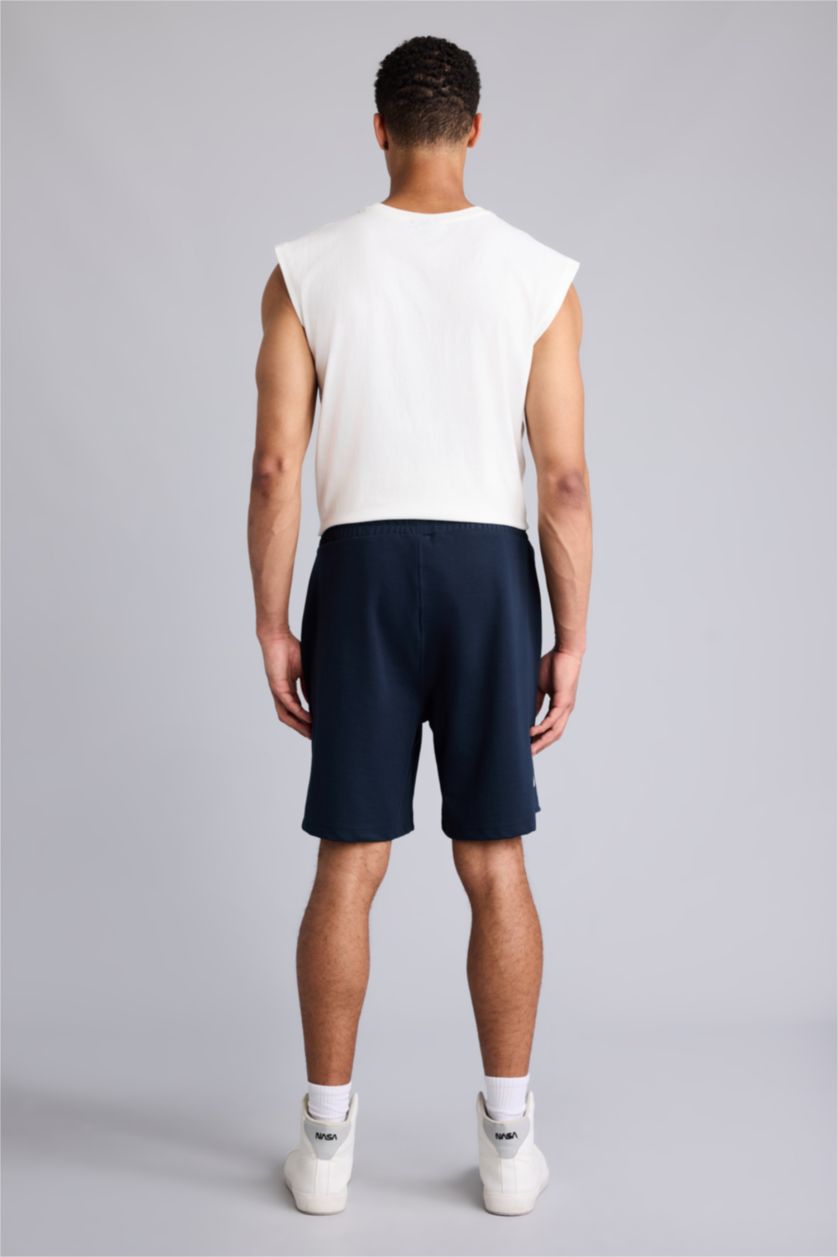 Erkek Lacivert NBA Brooklyn Şort