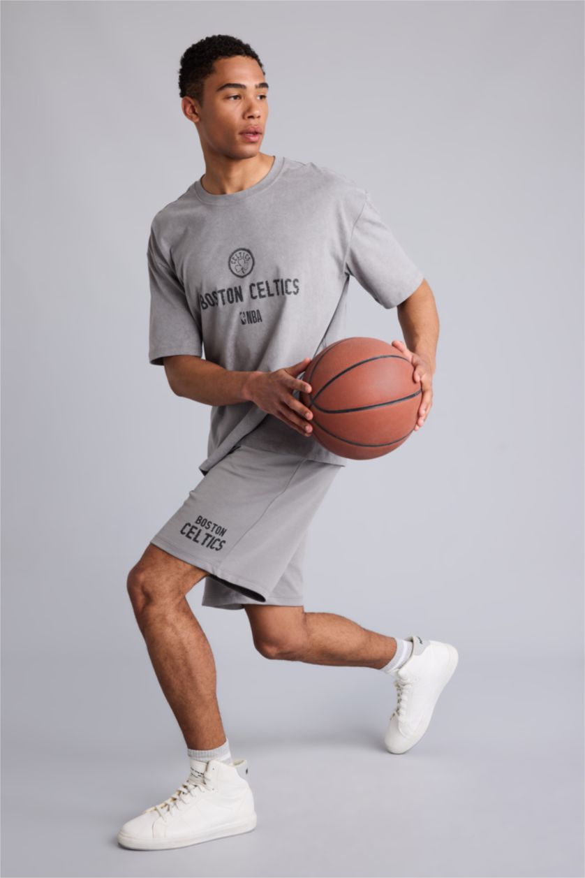Erkek Gri NBA Boston Şort