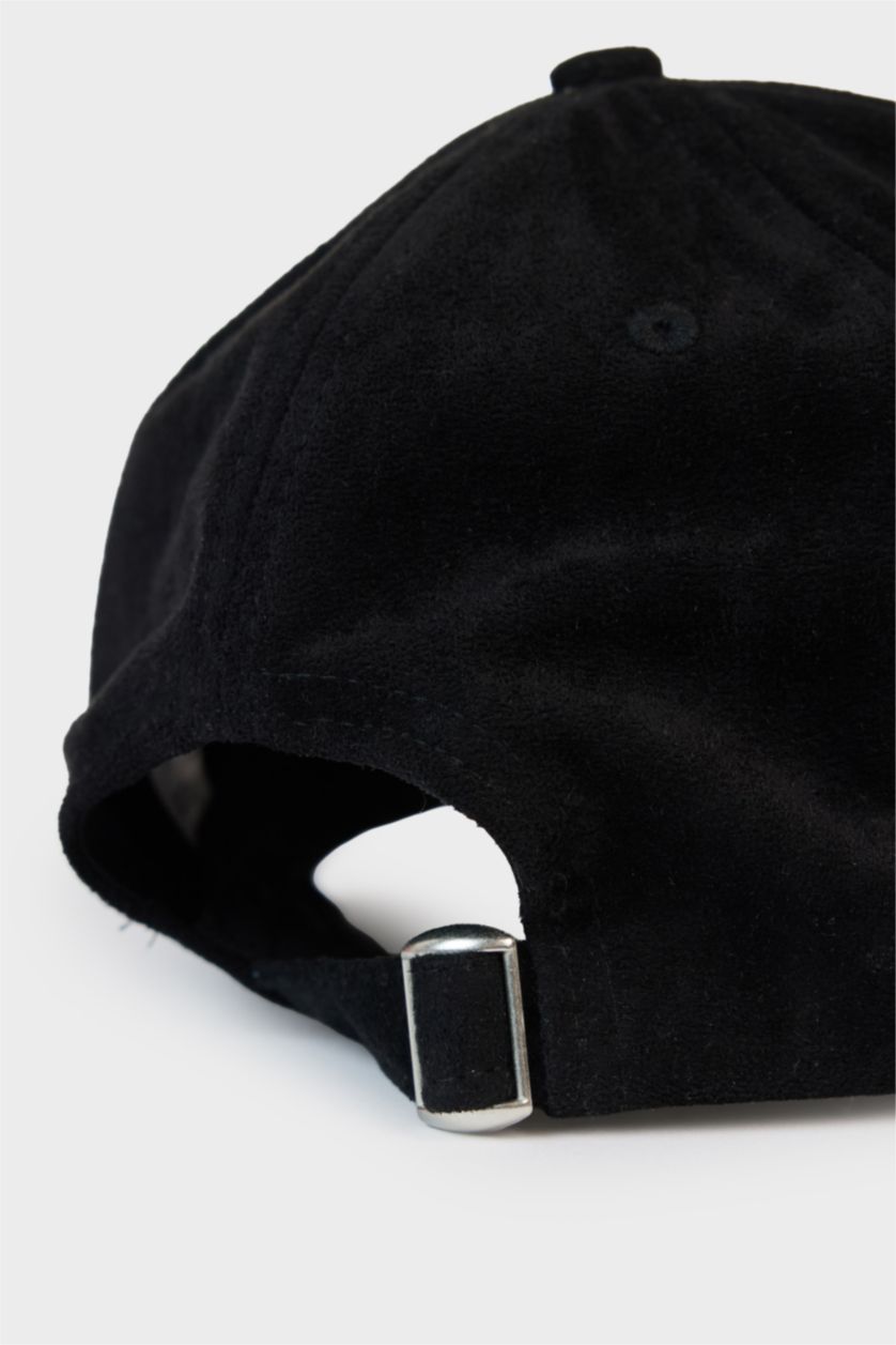 Erkek Taş Erkek Etiket Baskılı Süet Cap Şapka