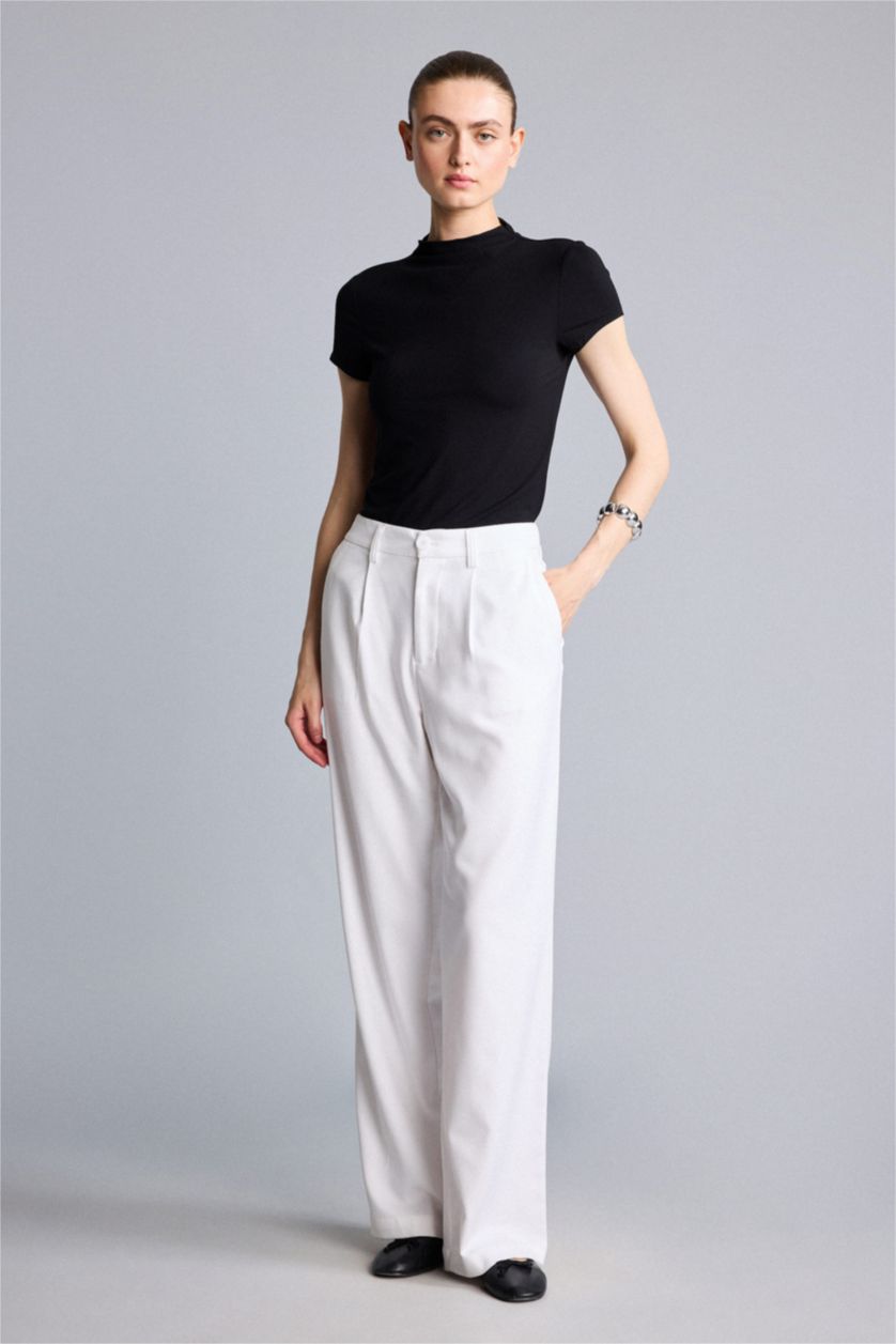 Женщины Черный Футболка Slim Fit