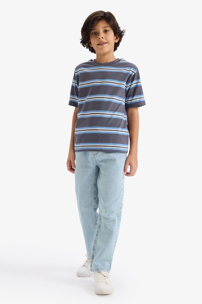 أولاد رمادي تيشيرت ولادي نص ردن قصة عادية بياخة مستديرة