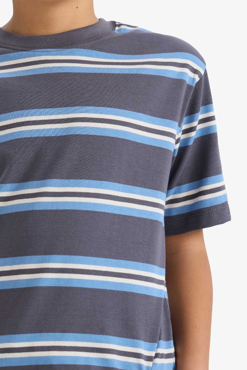 أولاد رمادي تيشيرت ولادي نص ردن قصة عادية بياخة مستديرة