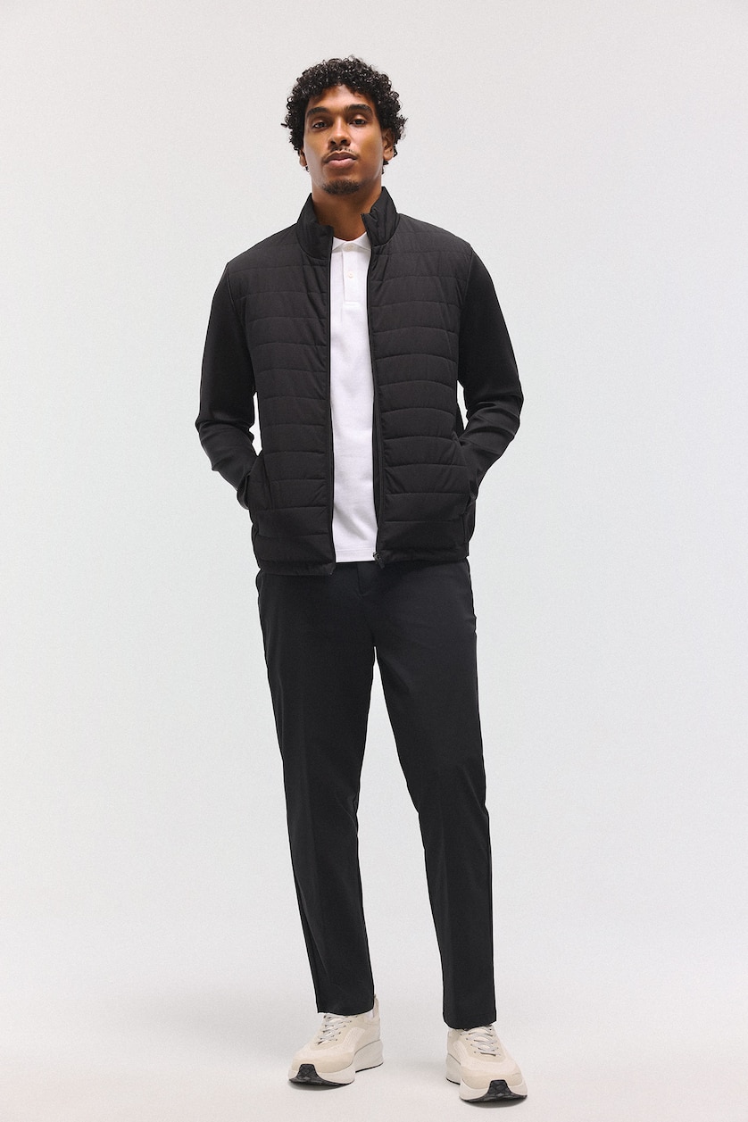 رجال أسود Windproof Waterproof Slim Fit Jacket