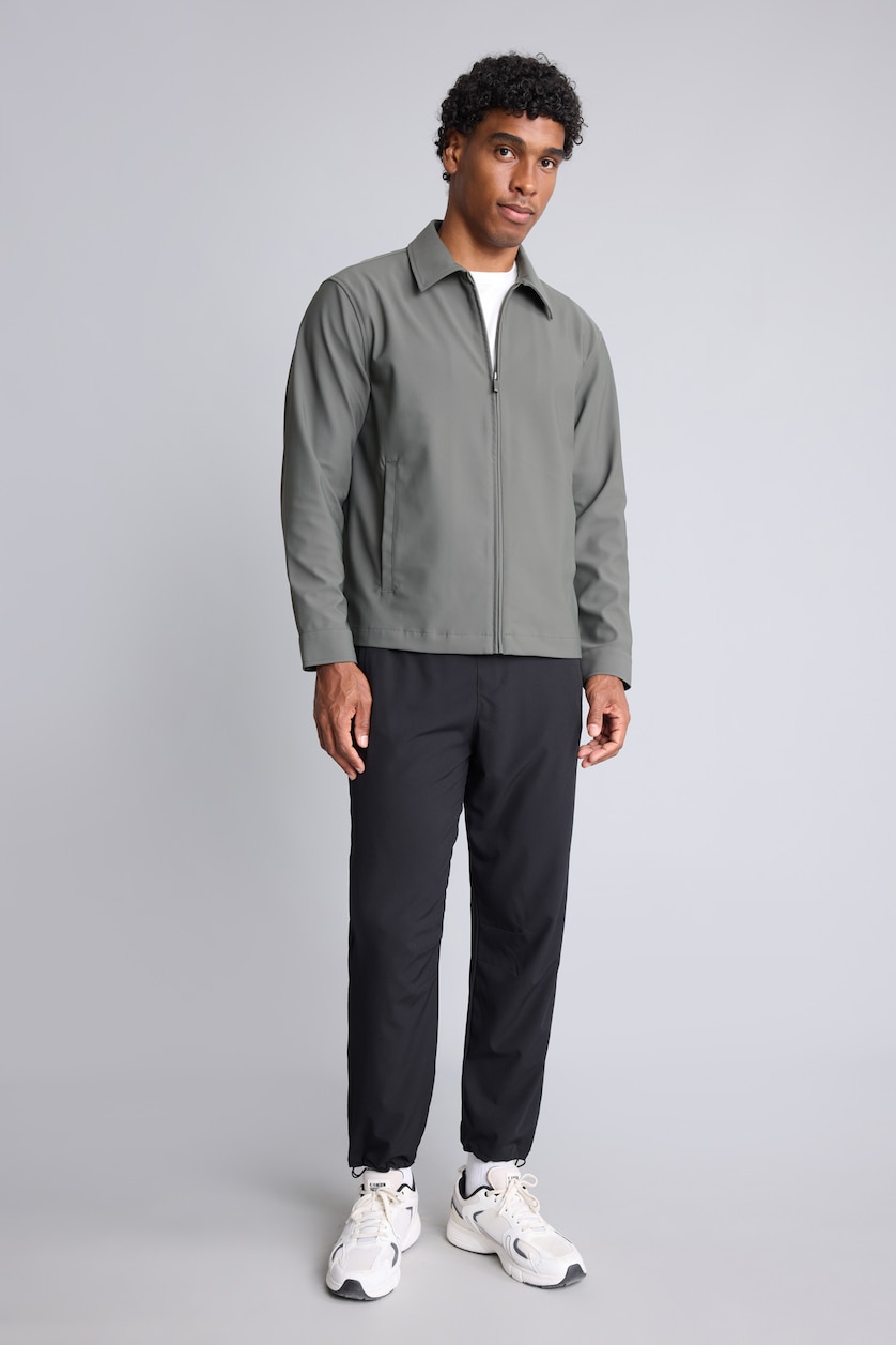 Men Dark Khaki Puffer Jacket