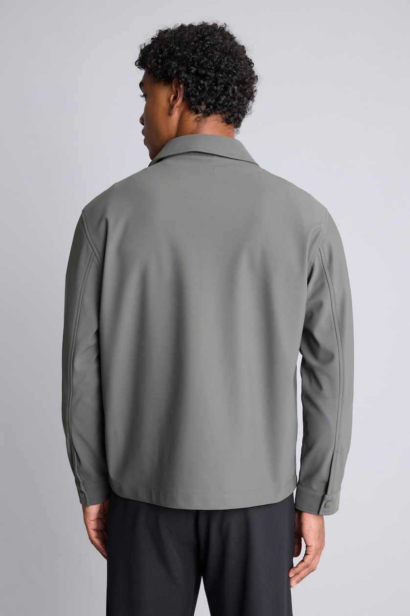 Men Dark Khaki Puffer Jacket