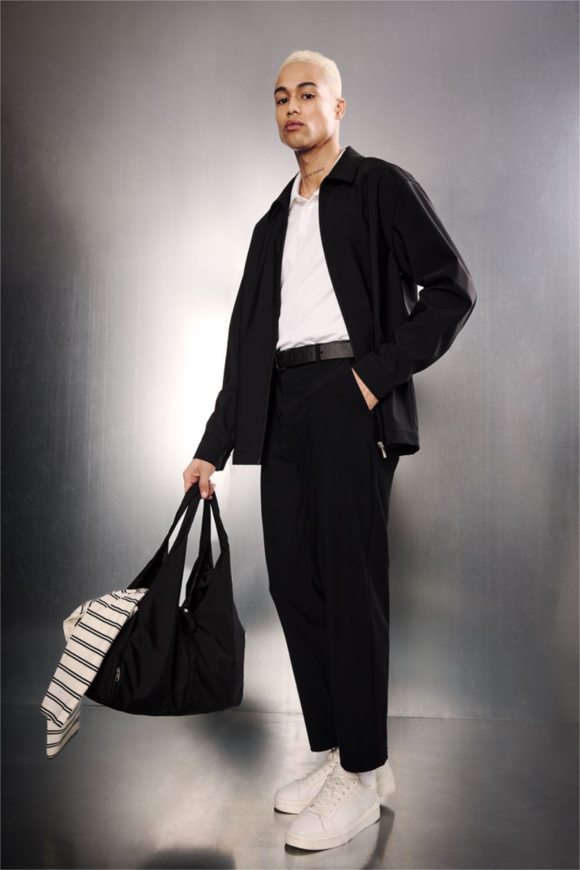 Мужчины Черный Брюки Standard Fit