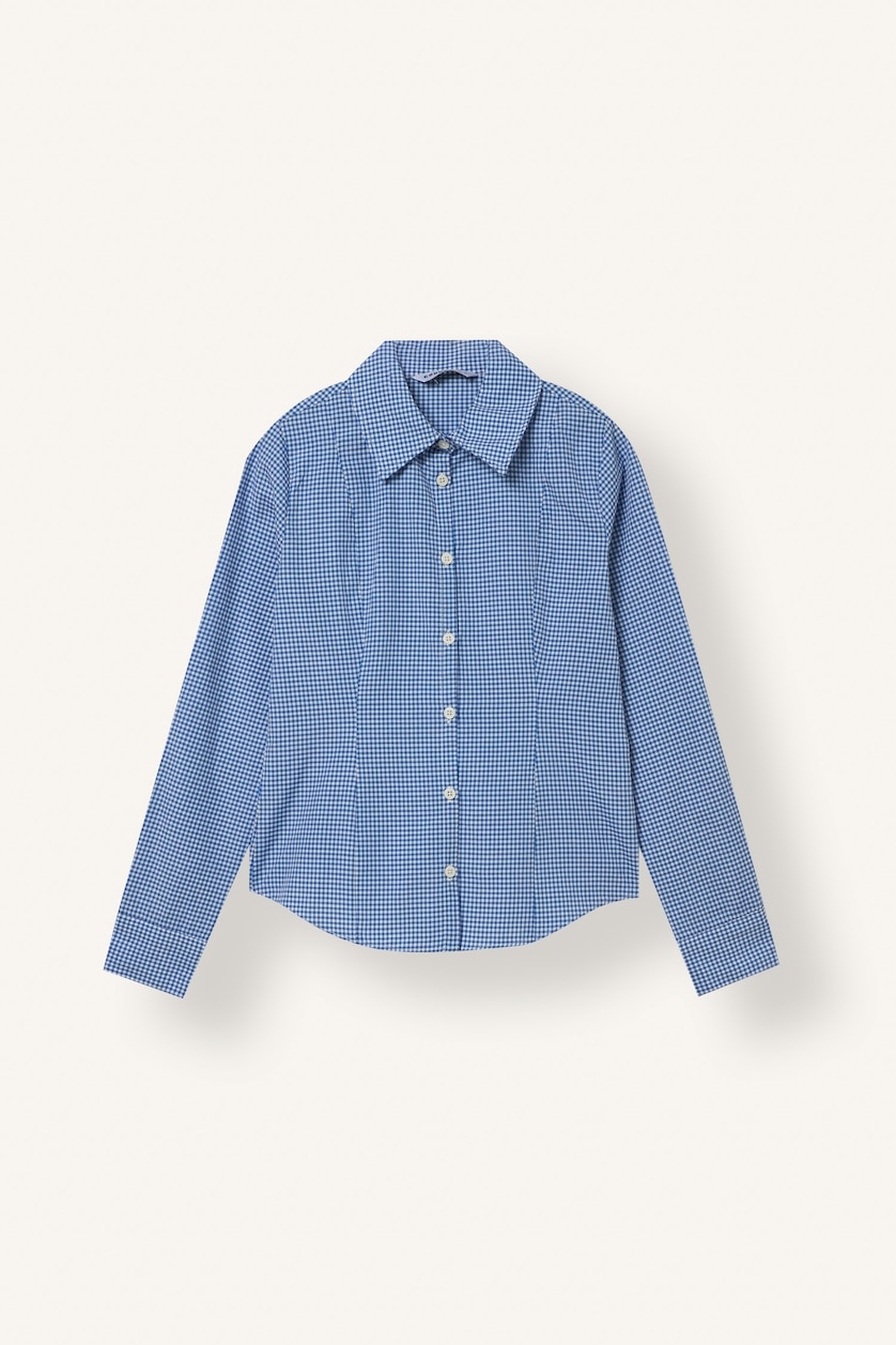 FEMME Bleu Popeline