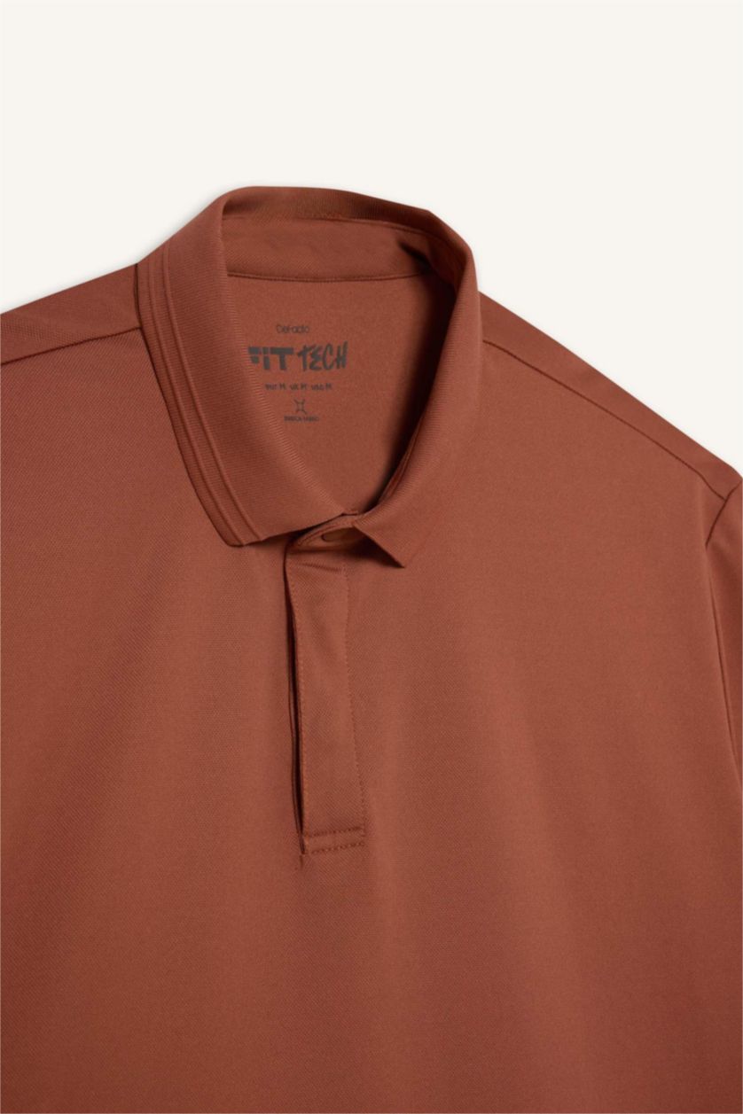 Erkek Açık Kahve Standart Fıt Polo Tişört