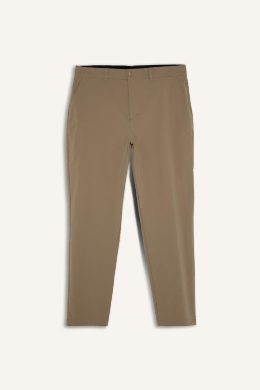 Erkek Vizon Standart Fıt Pantolon