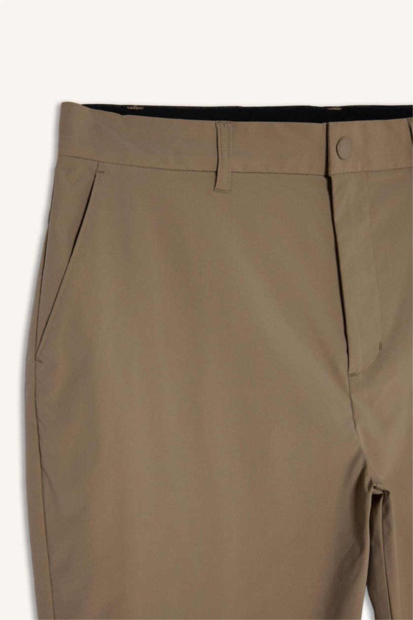 Erkek Vizon Standart Fıt Pantolon