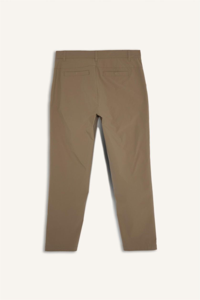 Erkek Vizon Standart Fıt Pantolon