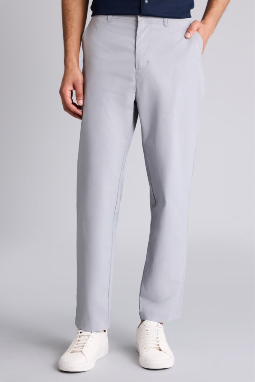 HOMME Gris Clair Pantalon Coupe standard