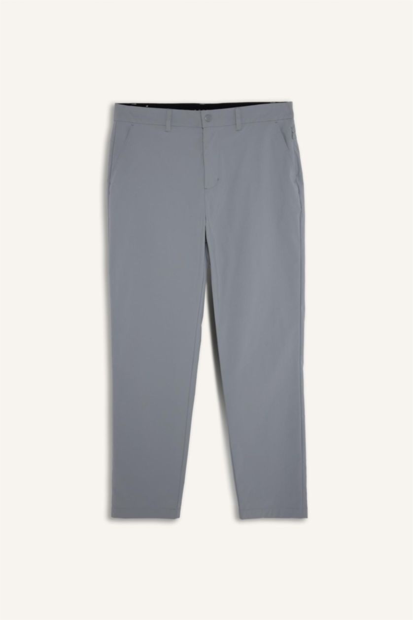 HOMME Gris Clair Pantalon Coupe standard
