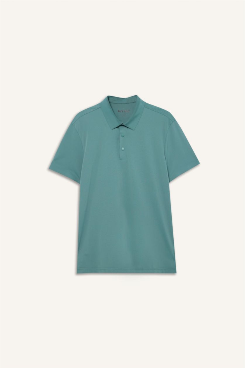 MAN Green Slim Fit Short Sleeve Polo T-Shirt