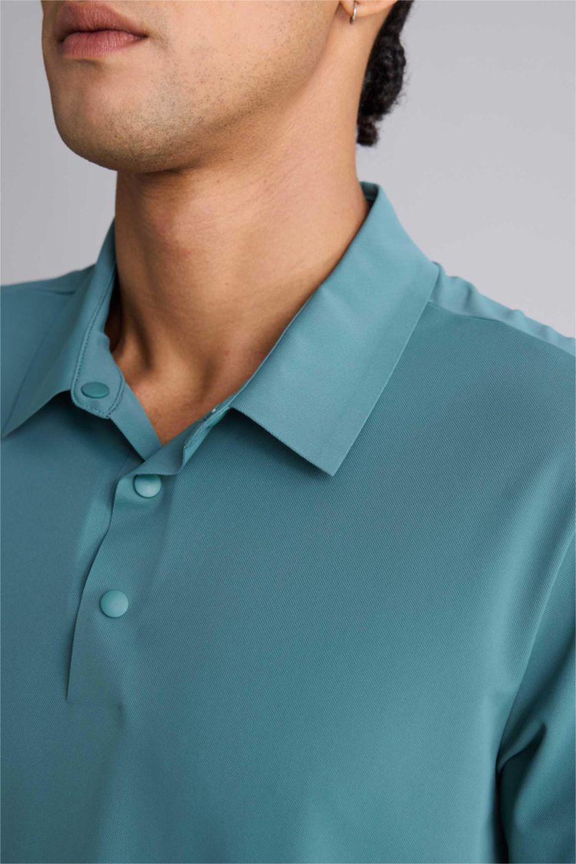 MAN Green Slim Fit Short Sleeve Polo T-Shirt