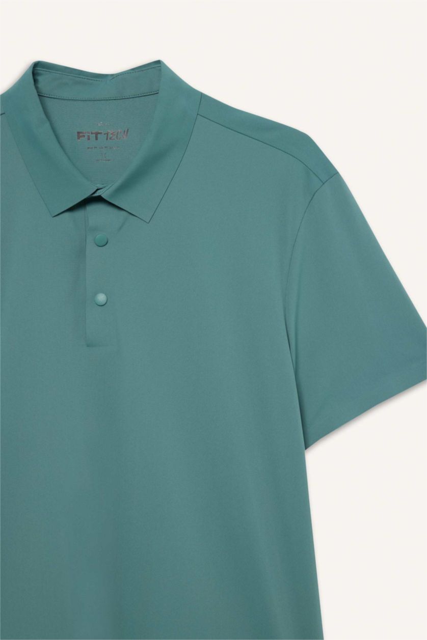 MAN Green Slim Fit Short Sleeve Polo T-Shirt