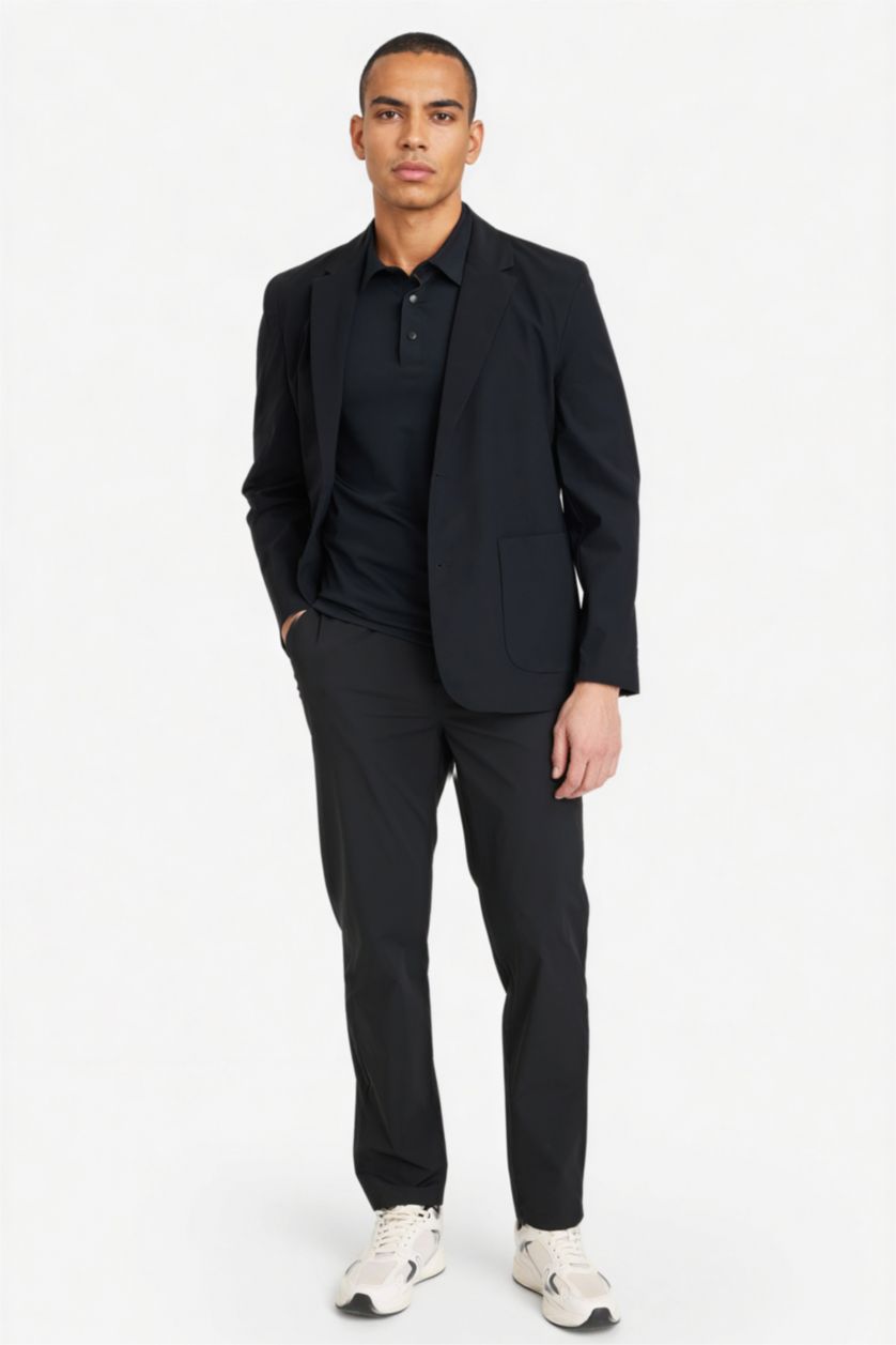 Erkek Siyah Slım Fıt Pantolon