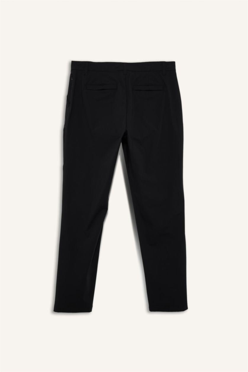 Erkek Siyah Slım Fıt Pantolon