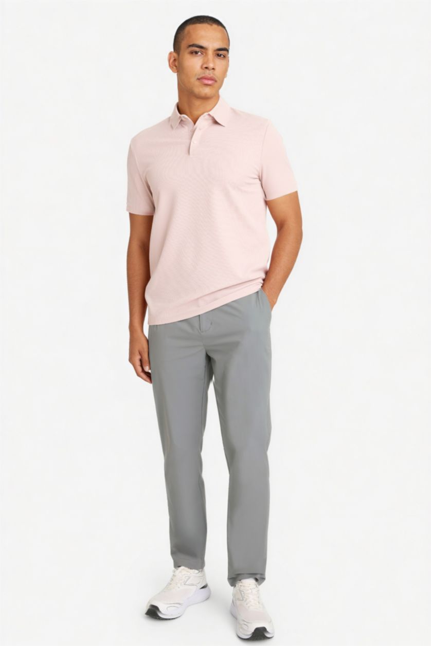 Man Grey Slim Fit Trousers