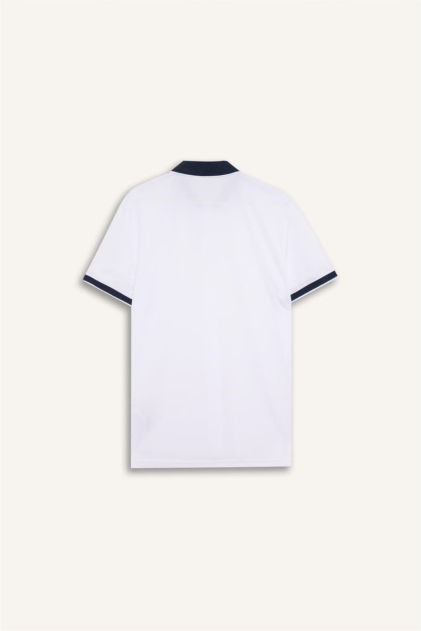 Erkek Beyaz Slim Fit Polo Tişört