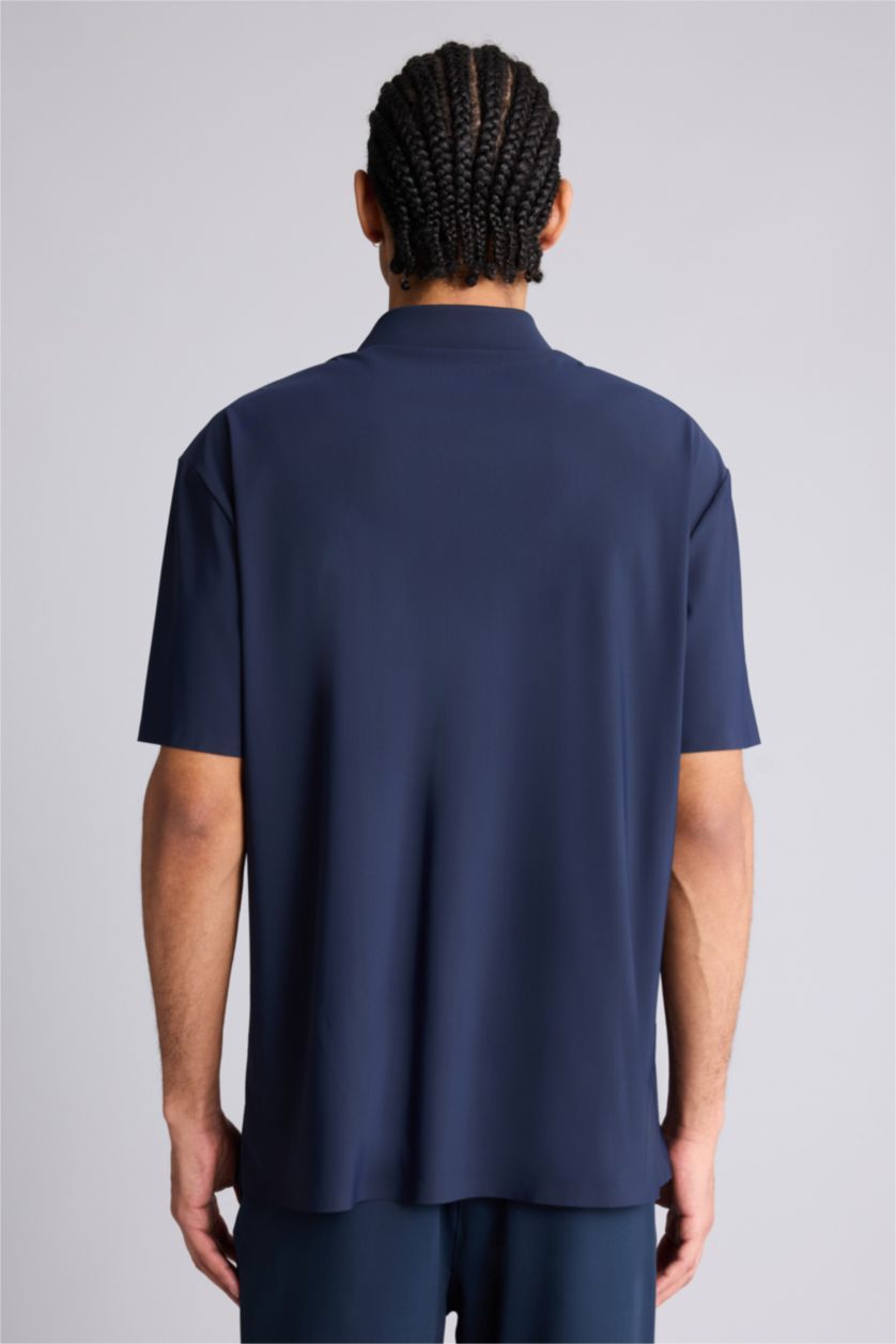 Мужчины Синий Short Sleeve Shirt